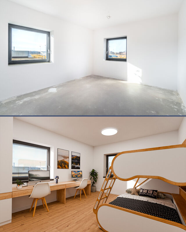 🏡✨ Ukážeme vaši nemovitost v hotovém stavu ještě před dokončením! Díky virtuální rekonstrukci si vaši klienti snadno představí, jak bude vypadat. 🚀🔍#VirtualniRekonstrukce #3DVizualizace #BudoucnostNemovitosti #ProRealitku #RealityJinak #RealitniMarketing